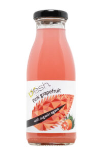 Pink grapefruit with organic agave